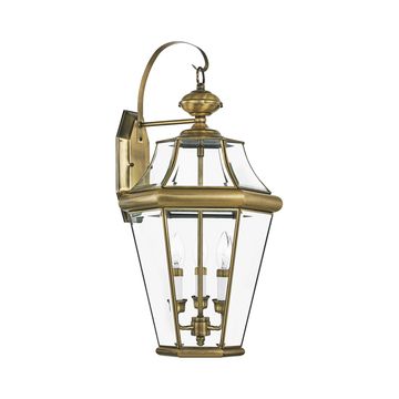 Livex Lighting Georgetown 3-Light Large Outdoor Wall Lanternimage