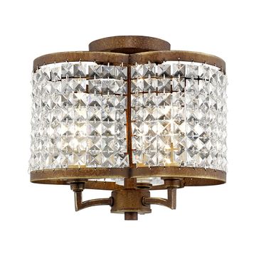 Livex Lighting Grammercy 3-Light Semi-Flush Ceiling Lightimage