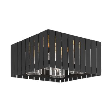 Livex Lighting Greenwich 4-Light Large Outdoor Flush Ceiling Lightimage