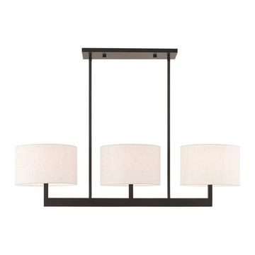 Livex Lighting Hayworth 3-Light Medium Linear Chandelierimage