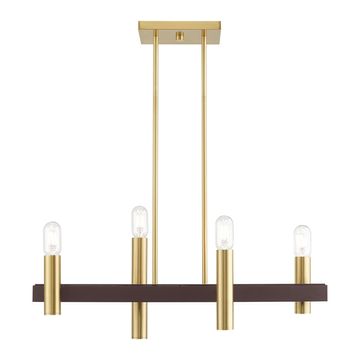 Livex Lighting Helsinki 4-Light Linear Chandelierimage
