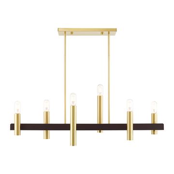 Livex Lighting Helsinki 6-Light Linear Chandelierimage