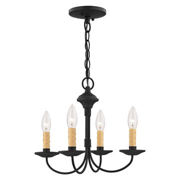 Livex Lighting Heritage 4-Light Mini Chandelier / Semi-Flush Lightimage