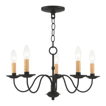 Livex Lighting Heritage 5-Light Black Chandelierimage