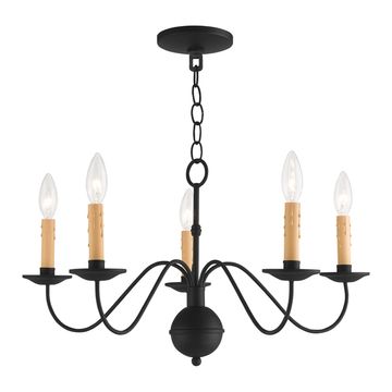 Livex Lighting Heritage Black 5-Light Chandelierimage