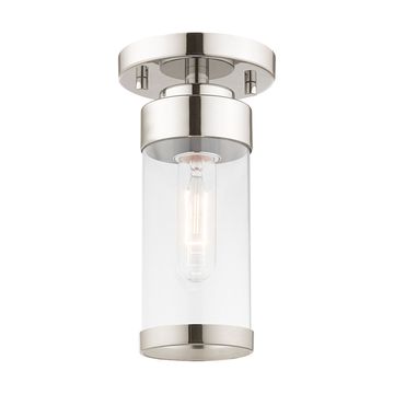Livex Lighting Hillcrest 1-Light Petite Semi-Flush Ceiling Lightimage
