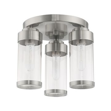 Livex Lighting Hillcrest 3-Light Semi-Flush Ceiling Mount Lightimage