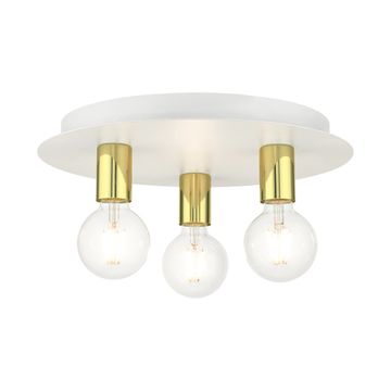 Livex Lighting Hillview 3-Light Medium Flush Mount Ceiling Lightimage