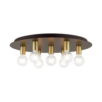 Livex Lighting Hillview 7-Light Extra Large Flush Mount Ceiling Lightimage