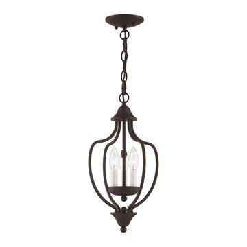 Livex Lighting Home Basics 3-Light Small Chandelier / Semi-Flush Lightimage