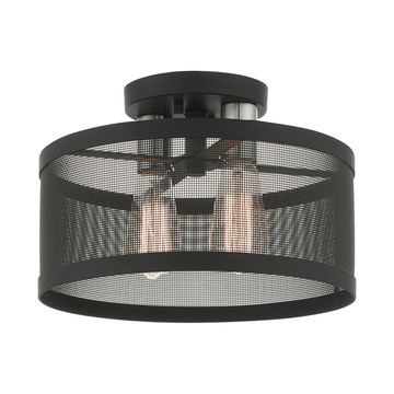 Livex Lighting Industro 2-Light Small Semi-Flush Ceiling Lightimage