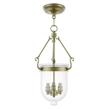 Livex Lighting Jefferson 3-Light 10 Inch Pendant Lightimage
