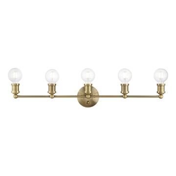 Livex Lighting Lansdale 5-Light ADA Large Vanity Sconceimage