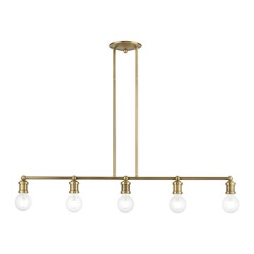 Livex Lighting Lansdale 5-Light Large Linear Chandelierimage