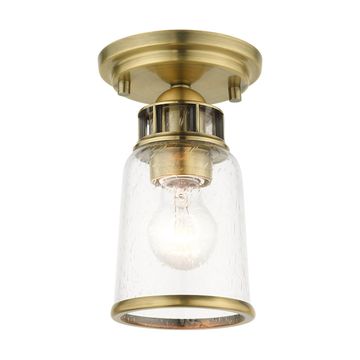 Livex Lighting Lawrenceville 1-Light Petite Semi-Flush Ceiling Lightimage