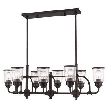 Livex Lighting Lawrenceville 8-Light Linear Chandelierimage