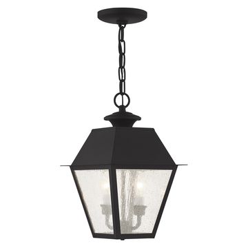 Livex Lighting Mansfield 2-Light Medium Outdoor Pendant Lanternimage