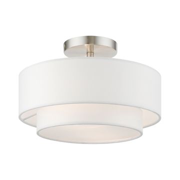Livex Lighting Meridian 2-Light Semi-Flush Ceiling Lightimage