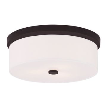 Livex Lighting Meridian 3-Light Flush Mount Ceiling Lightimage