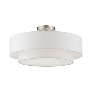 Livex Lighting Meridian 3-Light Semi-Flush Ceiling Lightimage