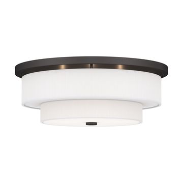 Livex Lighting Meridian 4-Light Large Flush Mount Ceiling Lightimage