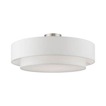 Livex Lighting Meridian 4-Light Semi-Flush Ceiling Lightimage