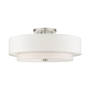 Livex Lighting Meridian 6-Light Medium Semi-Flush Ceiling Lightimage