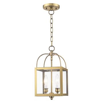 Livex Lighting Milford 2-Light Mini Pendant / Semi-Flush Lightimage