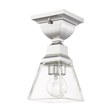 Livex Lighting Mission 1-Light Semi-Flush Ceiling Lightimage