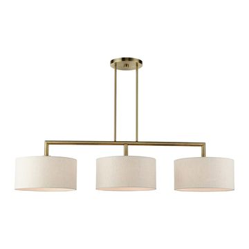 Livex Lighting Monroe 3-Light Linear Chandelierimage