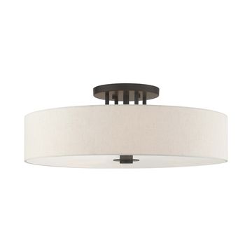 Livex Lighting Monroe 6-Light 30 Inch Semi-Flush Ceiling Lightimage
