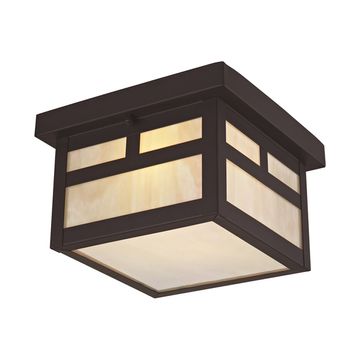 Livex Lighting Montclair Mission 1-Light Outdoor Flush Ceiling Lightimage