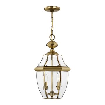 Livex Lighting Monterey 2-Light Medium Outdoor Pendant Lanternimage