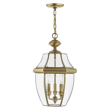 Livex Lighting Monterey 3-Light Large Outdoor Pendant Lanternimage