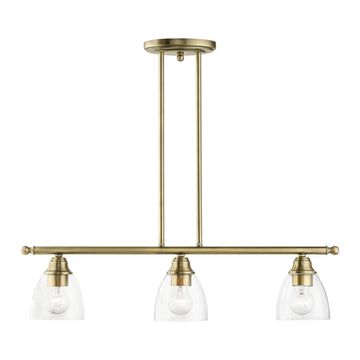 Livex Lighting Montgomery 3-Light Linear Chandelierimage