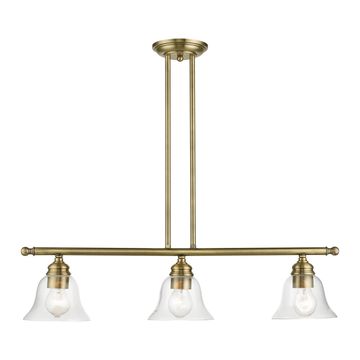 Livex Lighting Moreland 3-Light Linear Chandelierimage