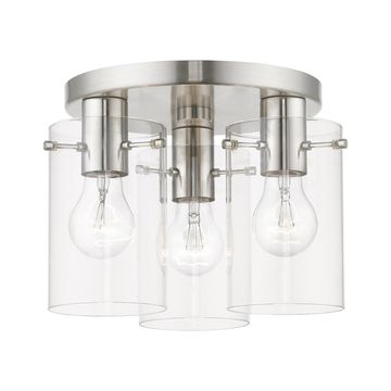 Livex Lighting Munich 3-Light Flush Mount Ceiling Lightimage