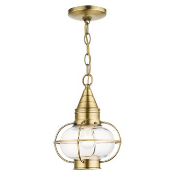 Livex Lighting Newburyport 1-Light Medium Outdoor Pendant Lanternimage