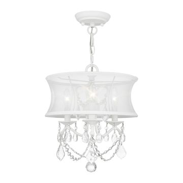 Livex Lighting Newcastle 3-Light Mini Chandelier / Semi-Flush Lightimage