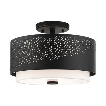 Livex Lighting Noria 3-Light Semi-Flush Ceiling Lightimage