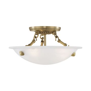 Livex Lighting Oasis 3-Light Semi-Flush Ceiling Lightimage