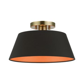 Livex Lighting Palma 1-Light Semi-Flush Ceiling Lightimage