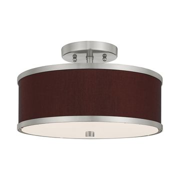 Livex Lighting Park Ridge 2-Light Semi-Flush Ceiling Lightimage