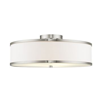 Livex Lighting Park Ridge 3-Light Semi-Flush Ceiling Lightimage