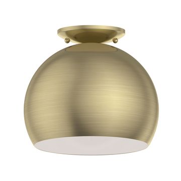 Livex Lighting Piedmont 1-Light Globe Semi-Flush Ceiling Lightimage