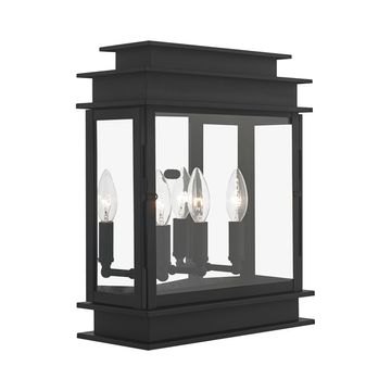 Livex Lighting Princeton 3-Light Medium Wide Outdoor Wall Lanternimage