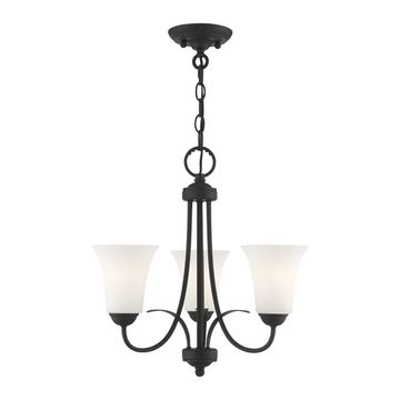 Livex Lighting Ridgedale 3-Light Chandelier / Semi-Flush Up Lightimage
