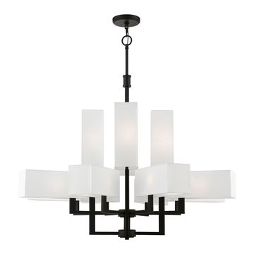 Livex Lighting Rubix 12-Light 44 Inch Extra Large Foyer Chandelierimage