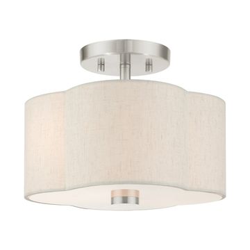 Livex Lighting Solstice 2-Light Semi-Flush Ceiling Lightimage