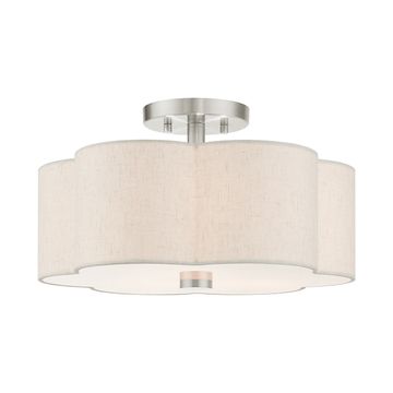 Livex Lighting Solstice 3-Light Semi-Flush Ceiling Lightimage